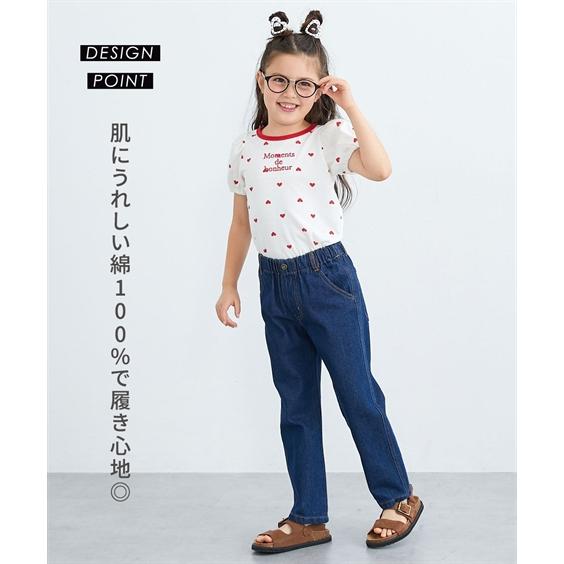 ニッセン（nissen） パンツ 綿100％ デニム ストレート 2枚組 ジーンズ