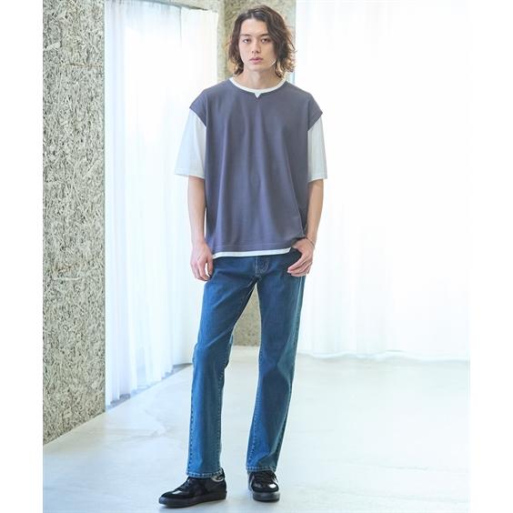 ニッセン（nissen） パンツ ジーンズ デニム メンズ ストレッチ 股下