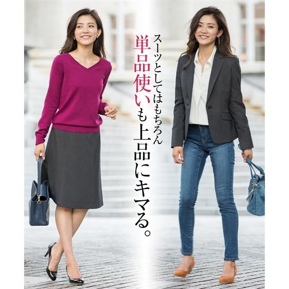 ニッセン（nissen） スーツ レディース スカート セット セミフレア