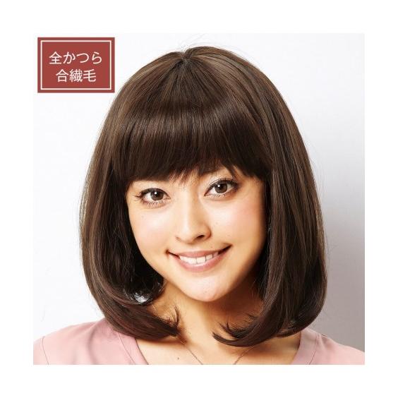 ニッセン（nissen） ウィッグ ずれにくい 小顔みせ耐熱フルウィッグ