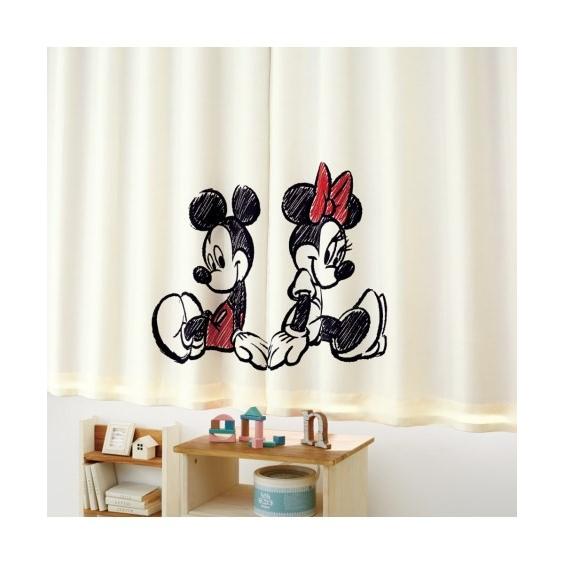 ニッセン（nissen） カーテン レース セット ディズニー・ミッキー