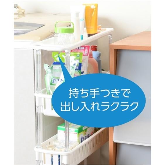 キッチン 収納 スリムなすき間 ワゴン4段 便利 ニッセン Nissen ニッセン Paypayモール店 通販 Paypayモール