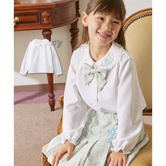 キッズ 卒園式 入学式 リボンタイ付き ブラウス 女の子 子供服 フォーマル ウェア スーツ 身長110 1 130cm ニッセン Nissen ニッセン Paypayモール店 通販 Paypayモール