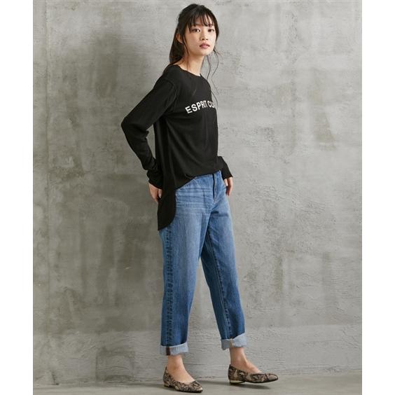 パンツ テーパード 大きいサイズ レディース ボーイフレンド デニム ウエスト96/98/106/114/122cm ニッセン nissen_5