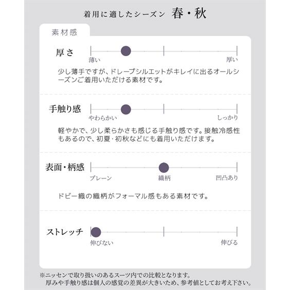 スーツ レディース セット 3点セット 洗える 着回し ジャケット ノーカラー ＋ ブラウス 2WAY T ＋ パンツ セミワイド S/M/L/LL/3L ニッセン nissenの画像