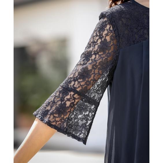 ドレス パーティー レディース レース切替 ブラウス ＋ワイド パンツ  