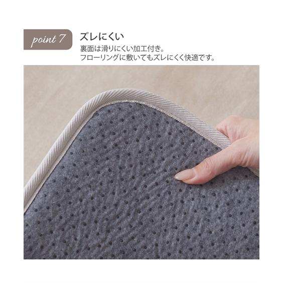 新品☆185×280cm♪白系♪カラーボアラグ♪クッション性◎☆z530 ニッセン（nissen） 単品配送 ラグ 撥水ラグ ボア素材 厚みが選べる5mm