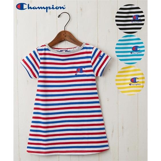 ワンピース キッズ Champion チャンピオン ボーダーt 女の子 子供服 チュニック 身長80 90 100cm ニッセン ニッセン Paypayモール店 通販 Paypayモール