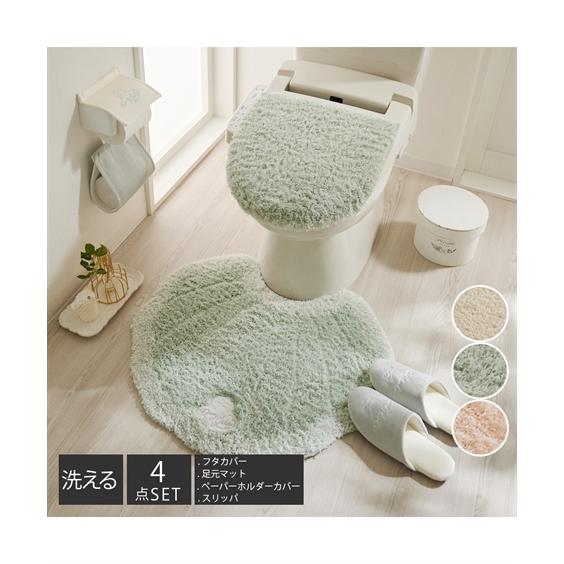 ニッセン トイレマット フタカバー セット メリージェラート