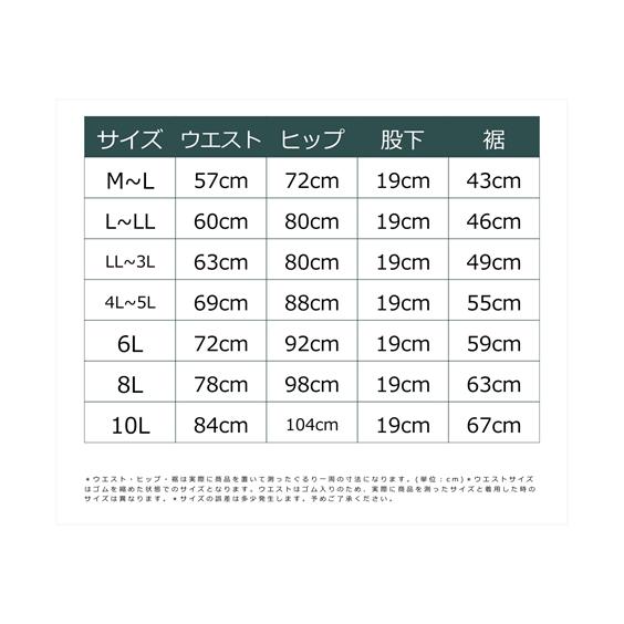 オーバーパンツ 大きいサイズ レディース 滝汗さん 吸汗速乾 消臭テープ付 汗ジミ 股ずれ防止 3分丈 2枚組 接触冷感 抗菌防臭 UVカット ニッセン nissen｜nissenzai｜21