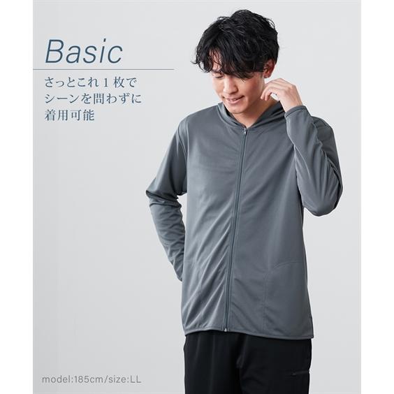 ニッセン（nissen） パーカー カジュアル メンズ 吸汗速乾 UVカット