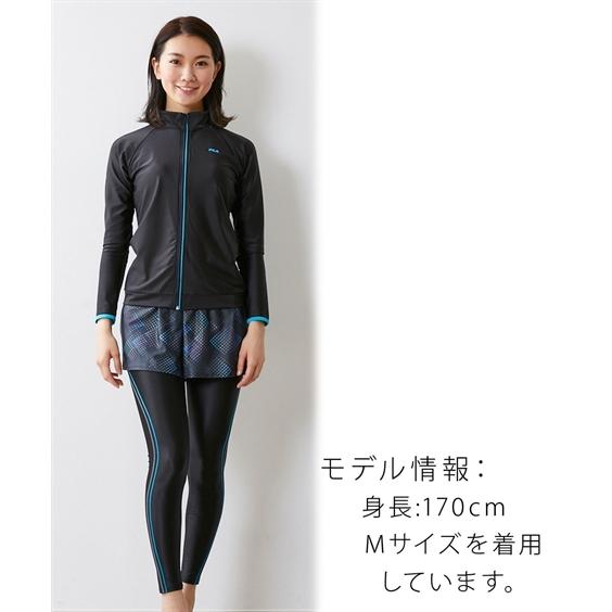 FILA（フィラ） 水着 大きいサイズ レディース 長袖 トップス ＆ブラ付