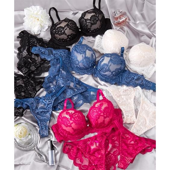 ニッセン ブラジャー ショーツ セット レディース ヌード レース