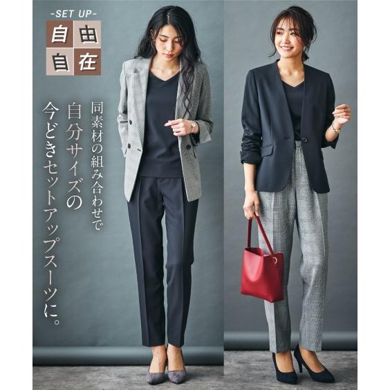ニッセン スーツ レディース ビジネス パンツ 洗える ストレッチ