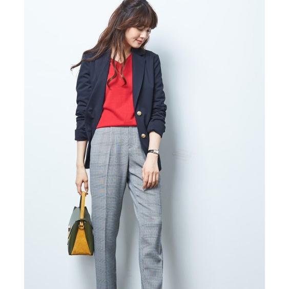 ニッセン パンツ レディース 洗える ストレッチ テーパード