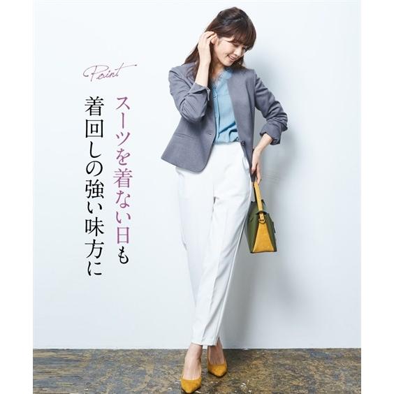 パンツ 事務服 冬 大きいサイズ 8l グレー系 黒 ニッセン Nissen ニッセン Paypayモール店 通販 Paypay スーツ レディース パンツ ジャケット ウール調 洗える セミワイド ストレッチ セット オフィス 秋 コメント