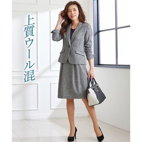 元のツイード スーツ レディース ビジネス 人気のファッション画像