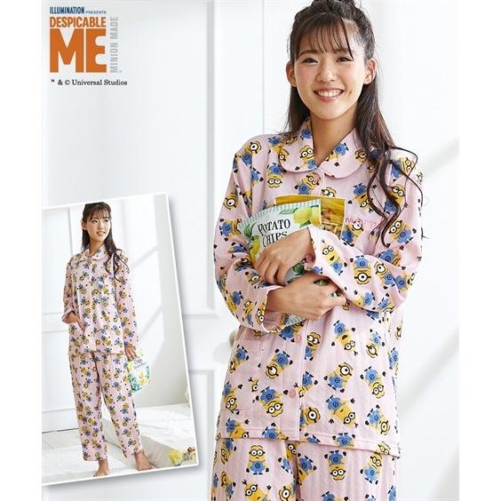 パジャマ 上下セット 大きいサイズ レディース ミニオン 総柄キルト 前開き ルームウエア 4l 5l ニッセン ニッセン Paypayモール店 通販 Paypayモール