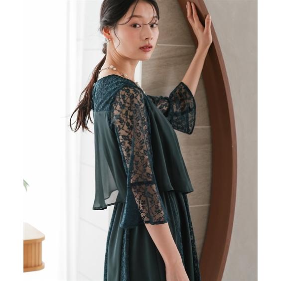 【美品】　ニッセン　オケージョンドレス　結婚式 ニッセン（nissen） ドレス パーティー 大きいサイズ レディース