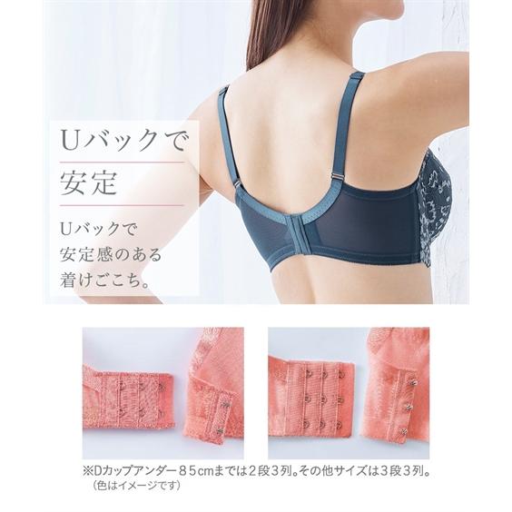 ニッセン（nissen） ブラジャー ワイヤー入り 大きいサイズ レディース