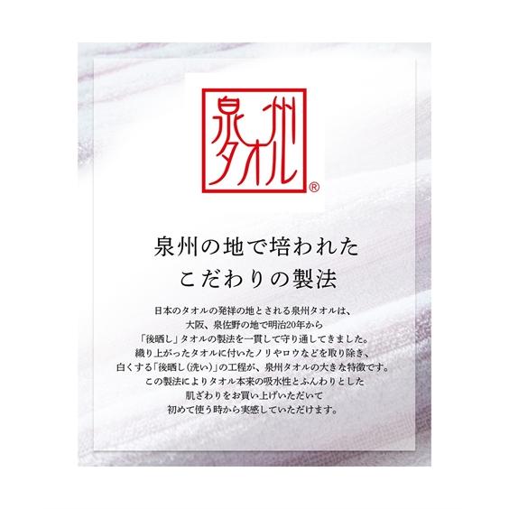 バスタオル 泉州 透かし織り技法 繊細 ボーダー バス 同色2枚組  約 62x120cm ニッセン nissen｜nissenzai｜08