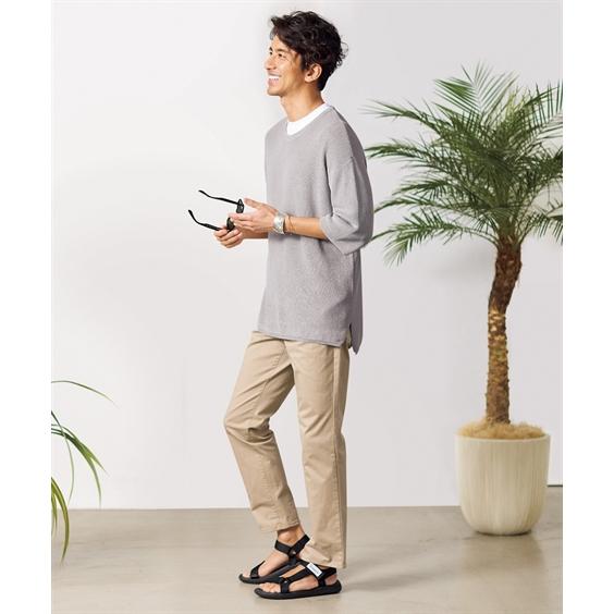 ニッセン（nissen） パンツ メンズ ストレッチ チノ 股下70cm ウエスト