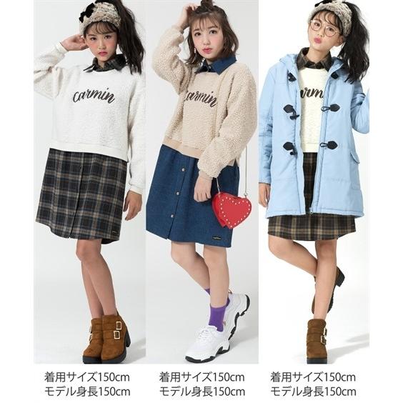 ワンピース キッズ 重ね着風ふわふわボア 女の子 子供服 ジュニア服 チュニック 身長140 150 160cm ニッセン ニッセン Paypayモール店 通販 Paypayモール