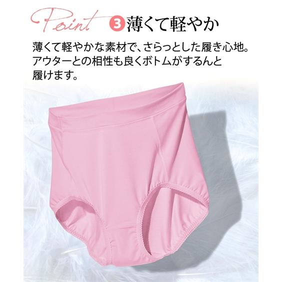 ショーツ スタンダード 大きいサイズ レディース おしりにハリパン ストレッチ お腹らくちん深ばき 2枚組 8L/10L ニッセン nissen | ニッセン | 13