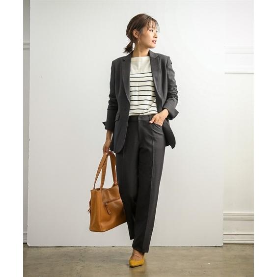 スーツ レディース ビジネス パンツ 洗える ストレッチ 蓄熱裏地付 セット 仕事 通勤 7号 9号 11号 13号 チャコールグレー系 黒系 ニッセン Nissen Zzy4319e99 ニッセン Yahoo 店 通販 Yahoo ショッピング