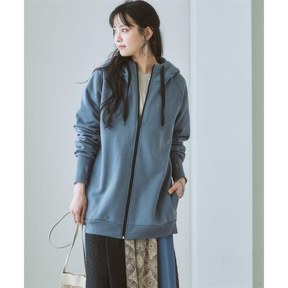 ニッセン パーカー レディース ゆったりワンサイズ 立ち衿 ニッセン パーカー レディース ゆったりワンサイズ 立ち衿