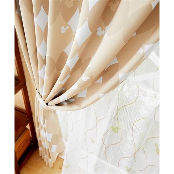 ニッセン（nissen） カーテン レース セット ディズニー 遮光 4枚