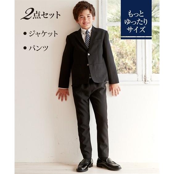 スーツ フォーマル キッズ 卒園式 卒業式 もっとゆったりサイズ ジャケット ロング パンツ 男の子 子供服 ジュニア服 身長140 150 160cm ニッセン Nissen ニッセン Paypayモール店 通販 Paypayモール