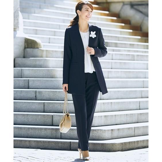 パンツスー スーツ 入園 入学 卒園 M L ニッセン Nissen ニッセン Paypayモール店 通販 Payp レディース セット パンツ スリム ジャケット ノーカラー トールサイズ ブラックフォーマル ロング丈 セレモニー います Balochistan Gov Pk