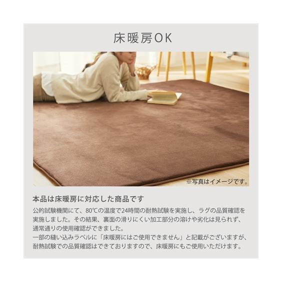 ニッセン（nissen） ラグ 洗える 防ダニ 抗菌防臭 シャギーラグ