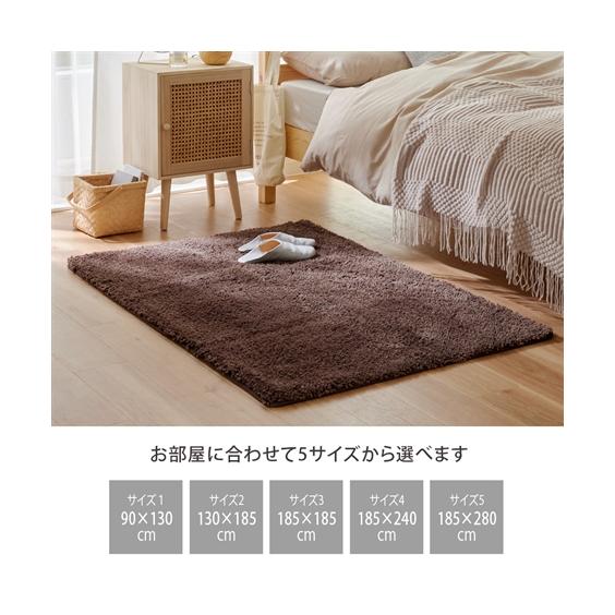 ニッセン（nissen） カーペット・ラグ ラグ 洗える 防ダニ 抗菌防臭