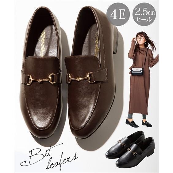 ローファー 大きいサイズ レディース ビット付 低反発中敷 ワイズ4e 靴 25 0 25 5cm ニッセン ニッセン Paypayモール店 通販 Paypayモール