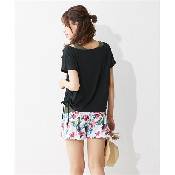 TODAYFUL ブラウン リブタンクハイウエストショーツ 水着セット Mサイズ TODAYFUL（トゥデイフル）の「リブタンクスイムウェア（水着