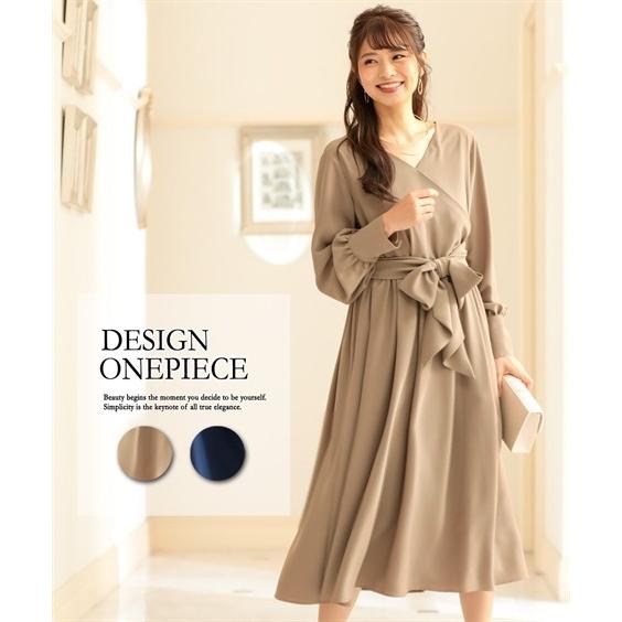 正規取扱店 ドレス パーティー レディース ウエスト ベルト付き Vネック ギャザー ワンピース 結婚式 二次会 お呼ばれ セミフォーマル対応 披露宴 S M L ニッセン Nissen セール品 Sterlixambiental Com Br