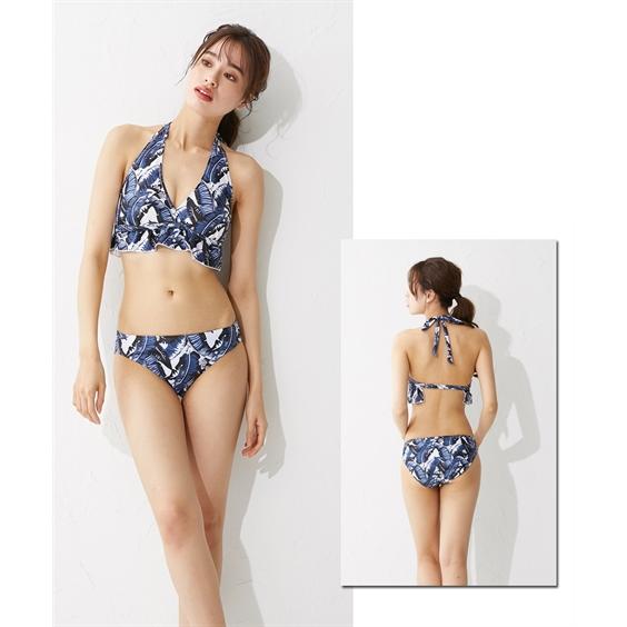ニッセン 水着 大きいサイズ レディース ビスチェ風 ビキニ 4点 ニッセン 水着 大きいサイズ レディース ビスチェ風 ビキニ 4点