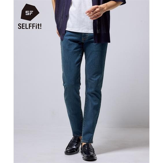 ニッセン パンツ ジーンズ デニム メンズ スリム ストレッチ 股下70cm 