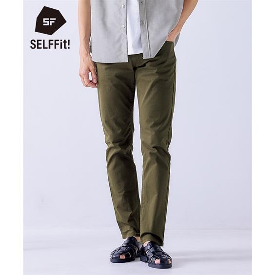 ニッセン（nissen） パンツ メンズ スリム ストレッチ チノ 股下67cm