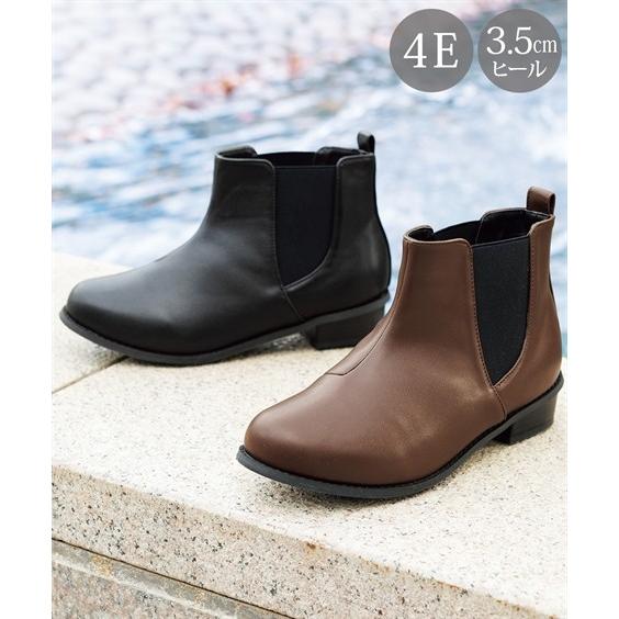 シューズ レイン 25 0 25 5cm Nissen サイドゴア ショート ニッセン ブーツ レディース ワイズ4e 低反発中敷 大きいサイズ 防水仕様 輝く高品質な 大きいサイズ