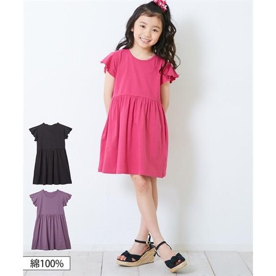 ワンピース 綿100 背中 リボン フレア 女の子 子供服 ジュニア服 身長140 150 160cm ニッセン ニッセン Paypayモール店 通販 Paypayモール