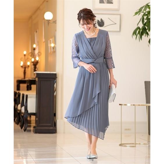 セール30 Off ドレス パーティー 大きいサイズ レディース 前開き アシメ プリーツ使い レース ワンピース 結婚式 二次会 お呼ばれ対応 フォーマル 8l ニッセン Nissen 最安値に挑戦 Www Skylanceronline Com