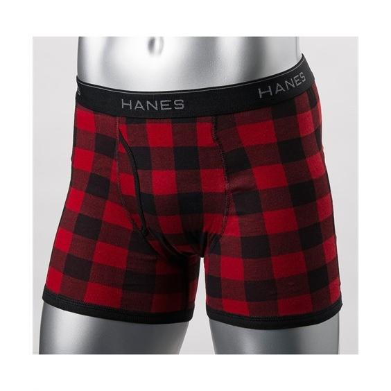 Hanes（ヘインズ） ボクサーパンツ メンズ 抗菌防臭加工 フライス 前