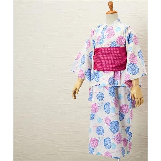 浴衣 ワンピース 上下 帯2本 サンドレスタイプ 女の子 子供服 身長140 150 160cm ニッセン Nissen ニッセン Paypayモール店 通販 Paypayモール