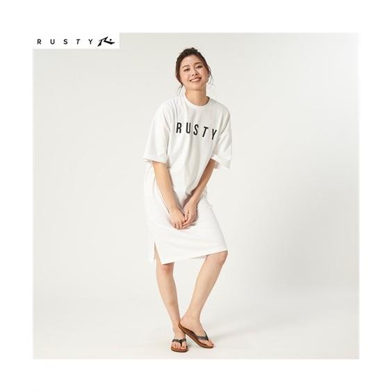 スポーツウェア トップス 大きいサイズ レディース Rusty Uvカット 吸汗速乾 プリント ワンピース 夏 M L ニッセン Nissen ニッセン Paypayモール店 通販 Paypayモール