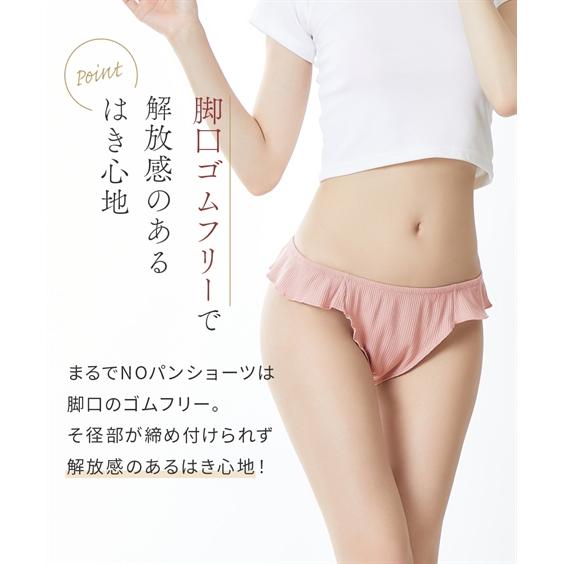 ショーツ 大きいサイズ レディース ストレッチ ゆったり 締め付けない ふんどしショーツ まるでNOパン 2枚組 4L〜5L/6L ニッセン nissen | ニッセン | 13