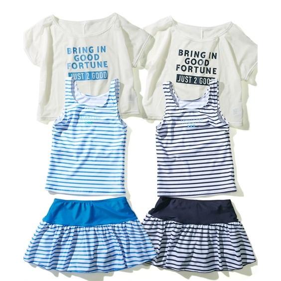 水着 セパレート カバーアップ付 女の子 身長130 140 150 160cm ニッセン Nissen Phongthuyvanbe Com