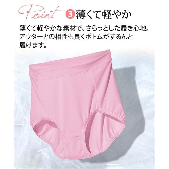 ショーツ スタンダード レディース おしりにハリパン ストレッチ お腹脚口らくちん レギュラーボクサー 2枚組 S/M/L/LL/3L ニッセン nissen | ニッセン | 17